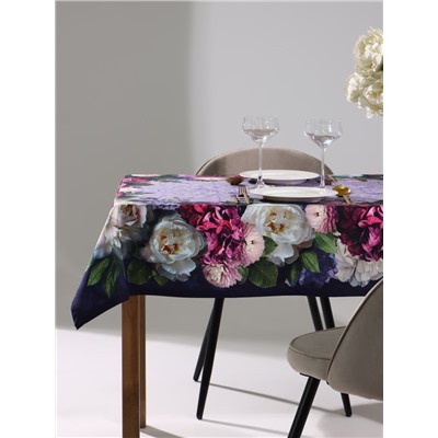 Скатерть «Этель. Цветочный этюд», 110×150 см, 100% хлопок, саржа 190 г/м²