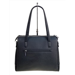 Женская сумка из искусственной кожи и замши, цвет черный