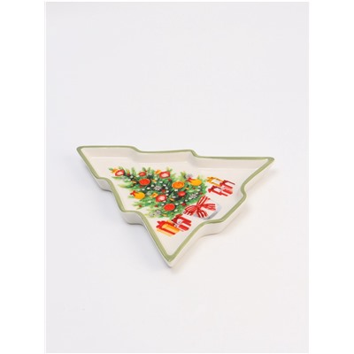 Блюдо новогоднее «Новогоднее настроение», 23×22×2 см, ручная работа