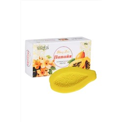 Aasha Herbals Аюрведическое косметическое мыло / Honey Dew Папайя, 75 г KRISTALLER, 1110904