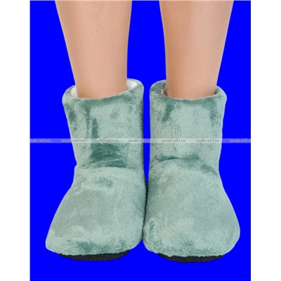 6 ПАР - Носки-САПОЖКИ женские с мехом ОДНОТОННЫЕ ВЫСОКИЕ