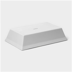 Форма для выпечки Magistro White gloss, 1.6 л, 27×17×6.3 см, жаропрочный фарфор, белая