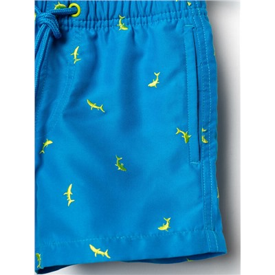 Шорты текстильные плавательные для мальчиков, средней длины