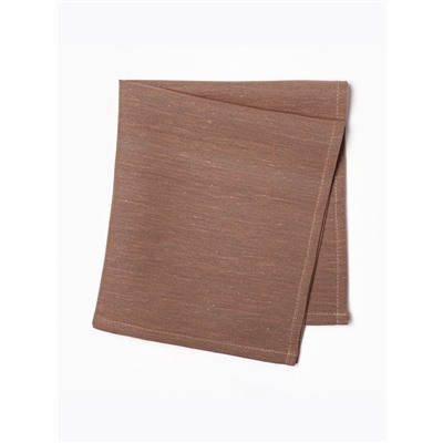 Набор салфеток с декоративными кольцами «Этель» Sand, 40×40 см - 4 шт., 100% лён