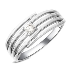 Кольцо, куб.циркон., BY-4723