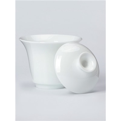 Набор для чайной церемонии ДЖЕКИЧАЙ «Мисава», 4 предмета, на 2 персоны, чашка 40 мл, чайник 150 мл, керамика, белый