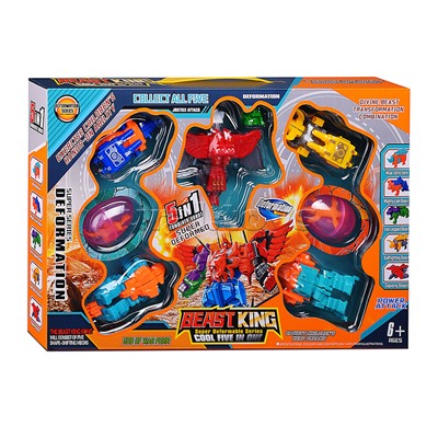 Робот трансформирующийся в динозавра, в коробке