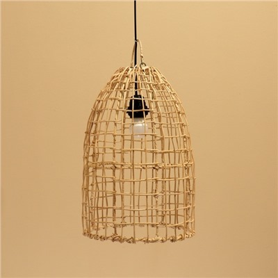 Светильник потолочный из ротанга «Райан», 1×120 Вт, Е27, 25×25×40 см