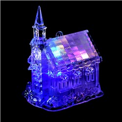 Фигура новогодняя светящаяся "Домик новогодний" 10см