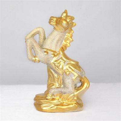 Фигурка Лошадь 18 см золото / W20-13 /уп 60/СИМВОЛ ГОДА 2026