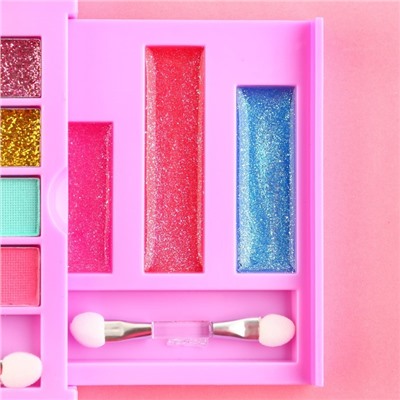 Набор детской косметики «Будь стильной», тени 8 цветов, блеск 11 цветов