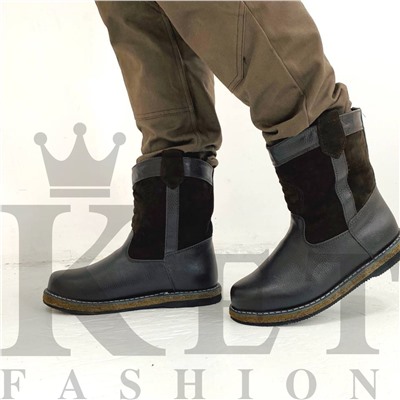 Мини монголки коричневые, войлочная подошва