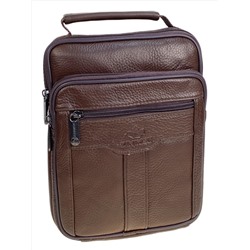Сумка мужская из натуральной кожи, цвет коричневый