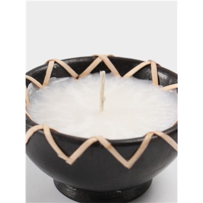 Свеча в керамической чаше, 9×9×5 см