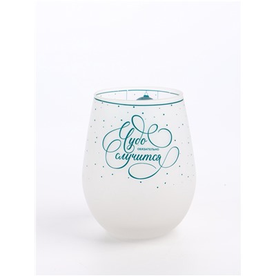 Стакан стеклянный новогодний «Чудо обязательно случится», 620 мл