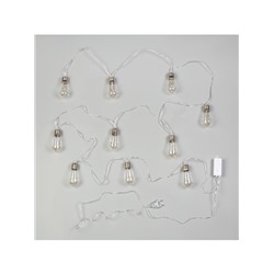 Гирлянда «Нить» 3 м с насадками «Лампа», IP20, прозрачная нить, 80 LED, свечение мульти, 8 режимов, 220 В