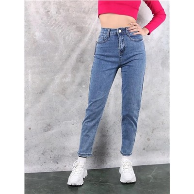 Джинсы укороченные мом бананы