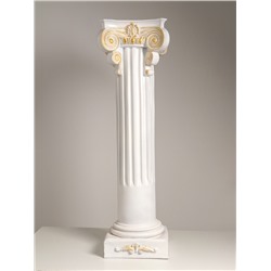 Колонна декоративная, 120 см, белый с золотом, полистоун