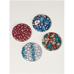 Зеркало складное «Цветочная поляна», d=7.5 см, с увеличением х2, МИКС