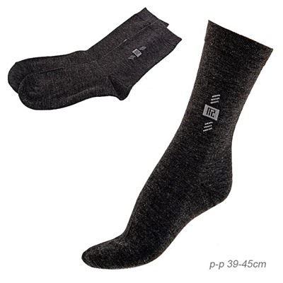 Носки мужские р. 43-48 темно серые / M315-2 /уп 12/50/100/600/ОДНА ПАРА 23 февраля