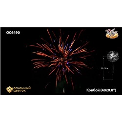 Фейерверк ОС6490 Ковбой / Cowboy (0,8" х 48)