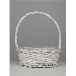 Корзина плетёная Decatur, ива, белый