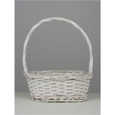 Корзина плетёная Decatur, ива, белый
