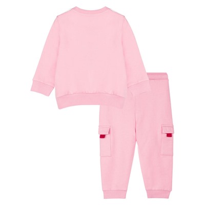 Комплект детский трикотажный для девочек: толстовка, брюки