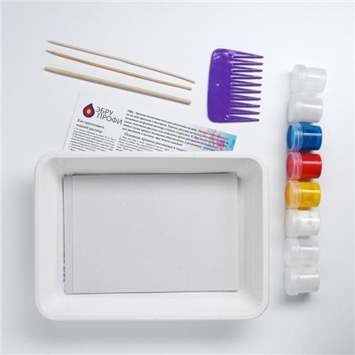 Рисование на воде: эбру, 4 цвета