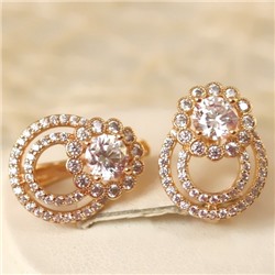Серьги позолота H01-10219