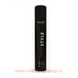 OLLIN STYLE Лак для волос ультрасильной фиксации без отдушки 400мл