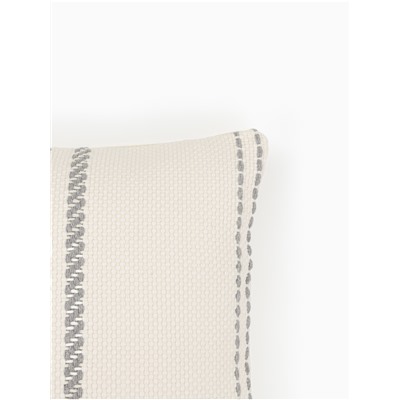 Наволочка декоративная с вышивкой SL Home, 45×45 см, хлопок 100%, серая