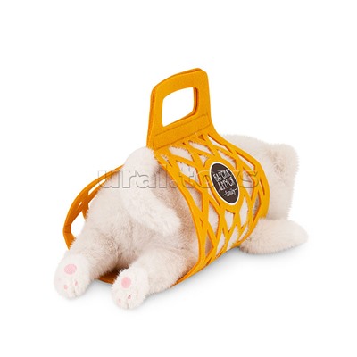 Кот Барсик в сумке белый 56