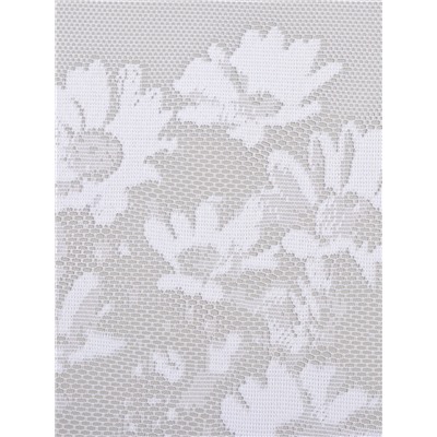 Тюль на кухню без шторной ленты,165×170 см, цвет белый, 100% полиэстер