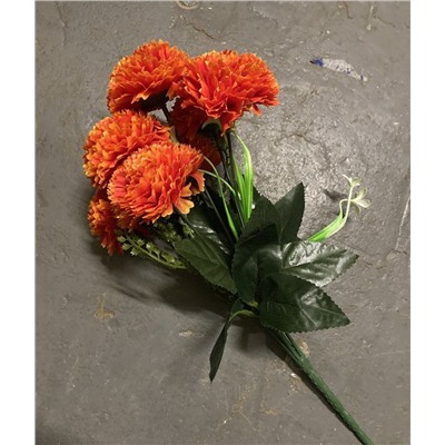 Хризантема букет 35 см 7 голов оранж