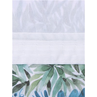 Шторы для кухни с подхватами «Этель» Olives, 145×180 см, комплект - 2 шт.