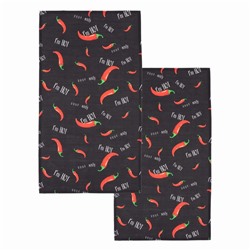 Набор кухонных полотенец Этель Pepper, 40×73 см-2 шт., 100% хлопок, репс 210 г/м²