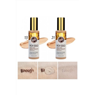 Enough Тональная основа с эффектом сияния №21 / Rich Gold Double Wear Radiance Foundation SPF 50, 100 мл KRISTALLER, 1107790