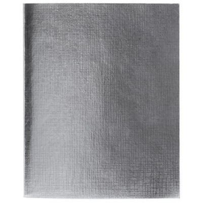 Тетрадь  96л клетка "Бумвинил METALLIC Серебро" (058962) Хатбер