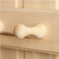 Вешалка для бани и сауны «Классика», 65×6.5×6.5 см, деревянная, настенная, 7 крючков, «Добропаровъ»