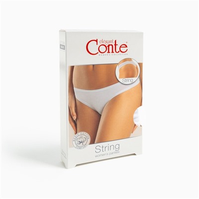 Трусы женские стринги, белые, размер 44