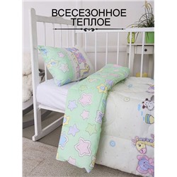 Набор детский одеяло и подушка - Веселый паровозик