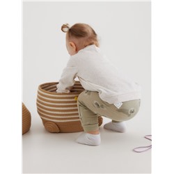 Костюм детский (свитшот, штанишки) «Крошка Я», размер 62-68 см, серый/зеленый