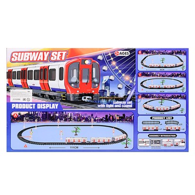 Железная дорога "Subway set" в коробке