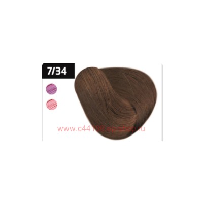 OLLIN SILK TOUCH  7/34 русый золотисто-медный 60мл Безаммиачный стойкий краситель для волос