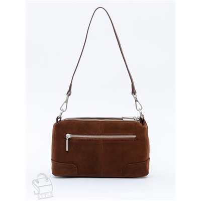 Сумка женская кожаная 5555PEF cocoa Polina&Eiterou