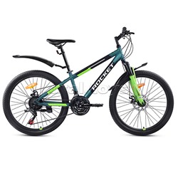 Велосипед 24" Rocket Aries 2.0 , цвет зеленый, размер 13" сколы царапины потёртости лкп
