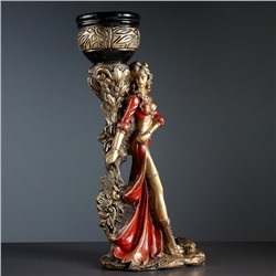 Фигура с кашпо «Девушка Диана», 2 л, 24×36×79 см, гипс, цвет бронза