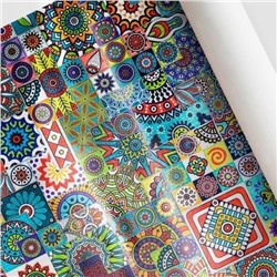 Бумага металлизированная 68,5см.х1м, в ассортименте