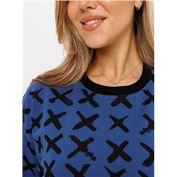 Толстовка женская ТЖ-36 (Синие крестики)